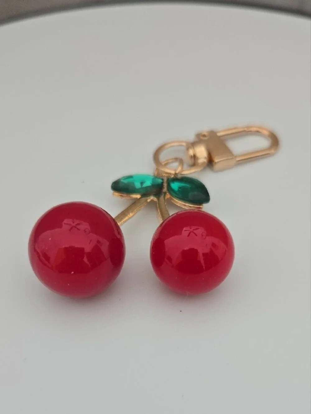 Cherry Keychain Charm
